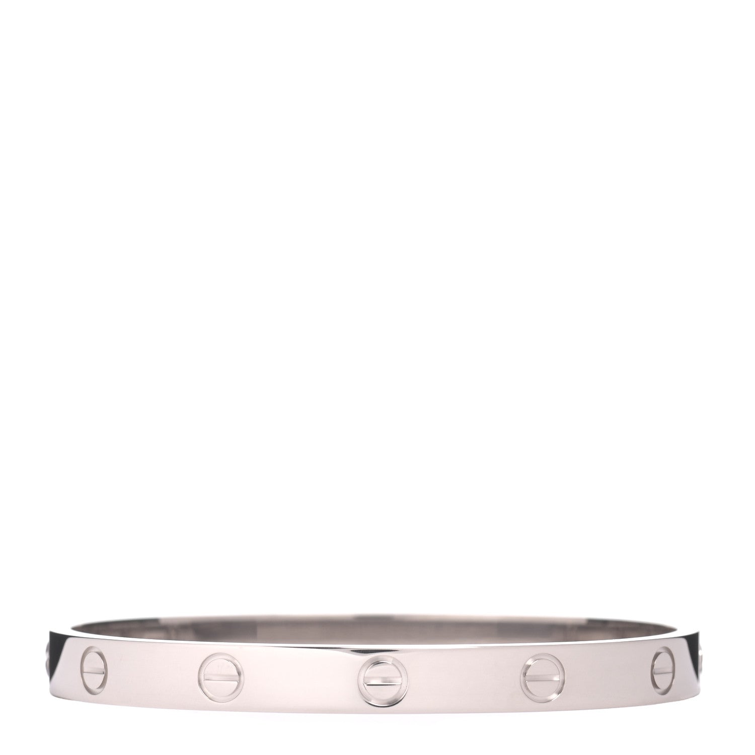 Cartier 18K White Gold LOVE Bracelet 17 1 of 5