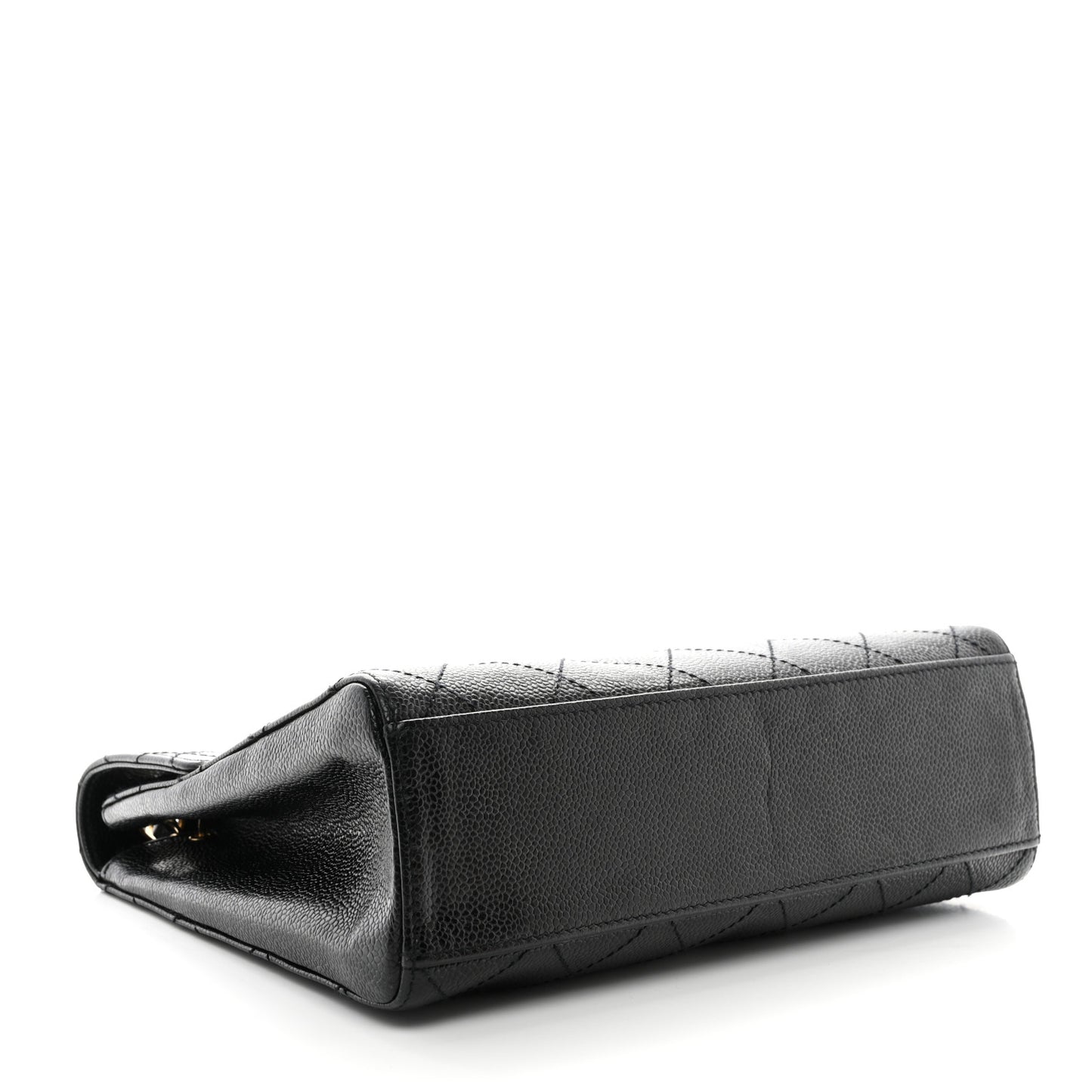 Caviar Quilted Medium Single Flap Black