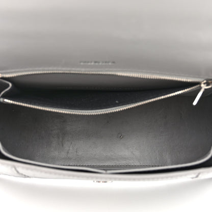 Balenciaga Shiny Calfskin Crocodile Embossed Medium Hourglass Top Handle Bag Balenciaga Grey 5 of 18