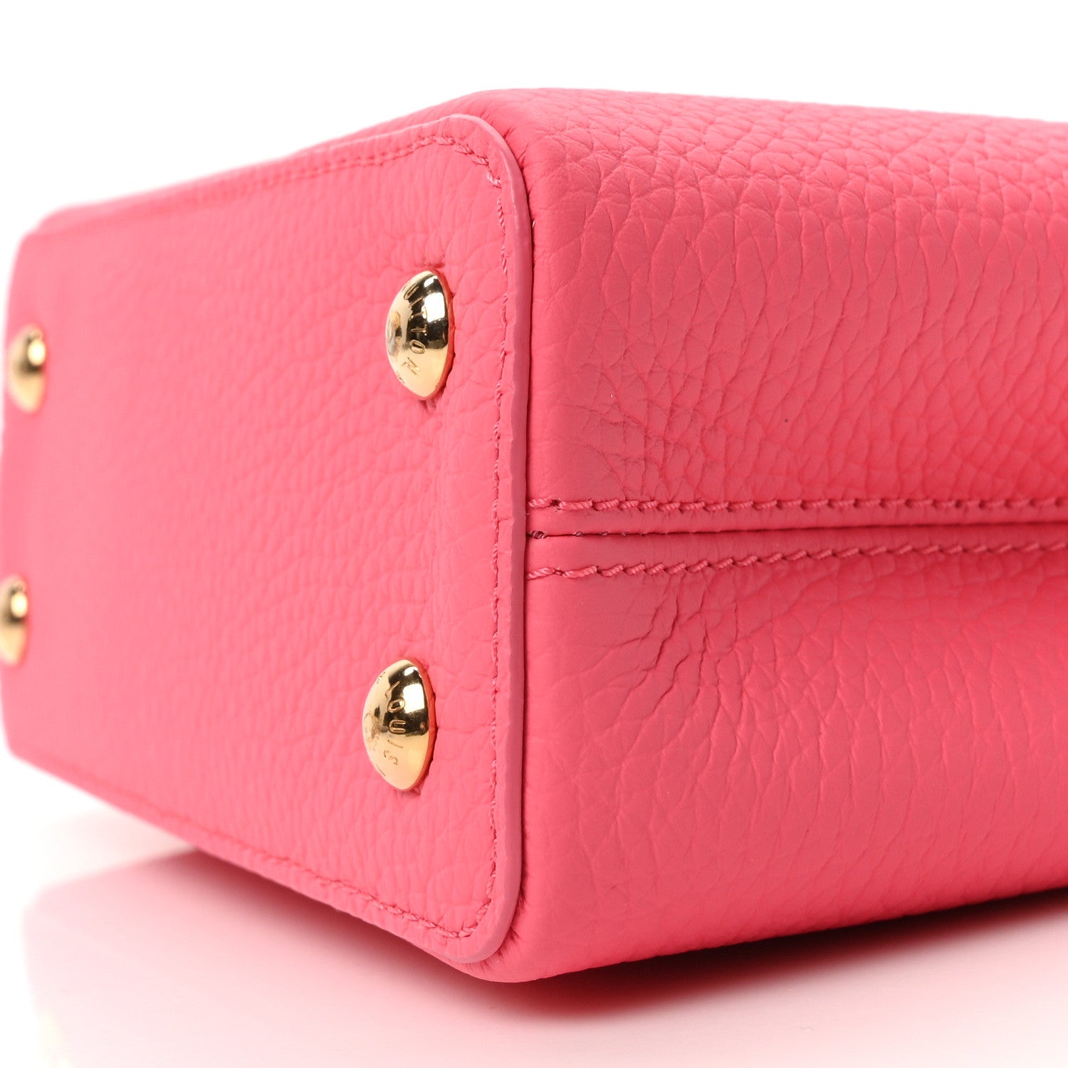 Louis Vuitton Taurillon Monogram Tile Capucines Mini  Dragonfruit Ballet Pink 9 of 9
