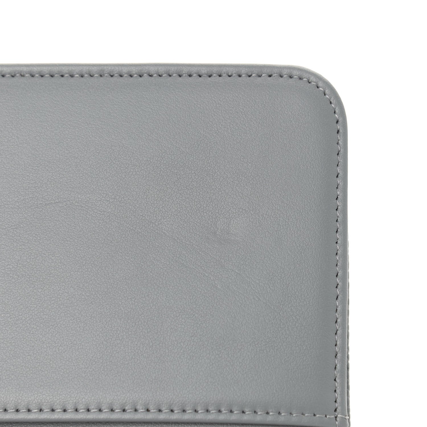 Chanel Caviar Chevron Quilted Boy Wallet On Chain WOC Grey 10 of 10