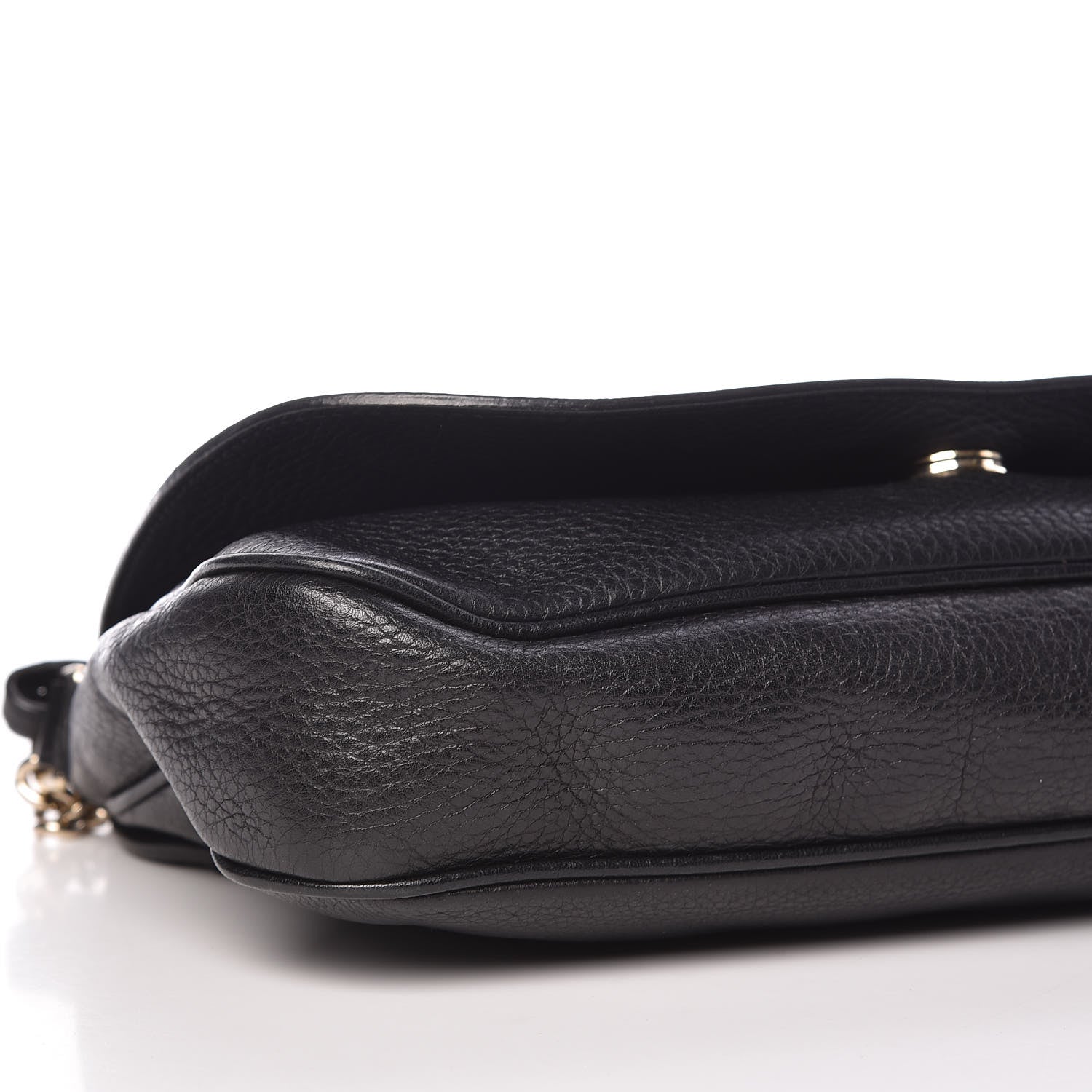 Gucci Pebbled Calfskin Medium Soho Flap Crossbody Black 15 of 17