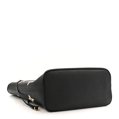 Louis Vuitton Empreinte Monogram Giant Neverfull MM Black Beige 4 of 11