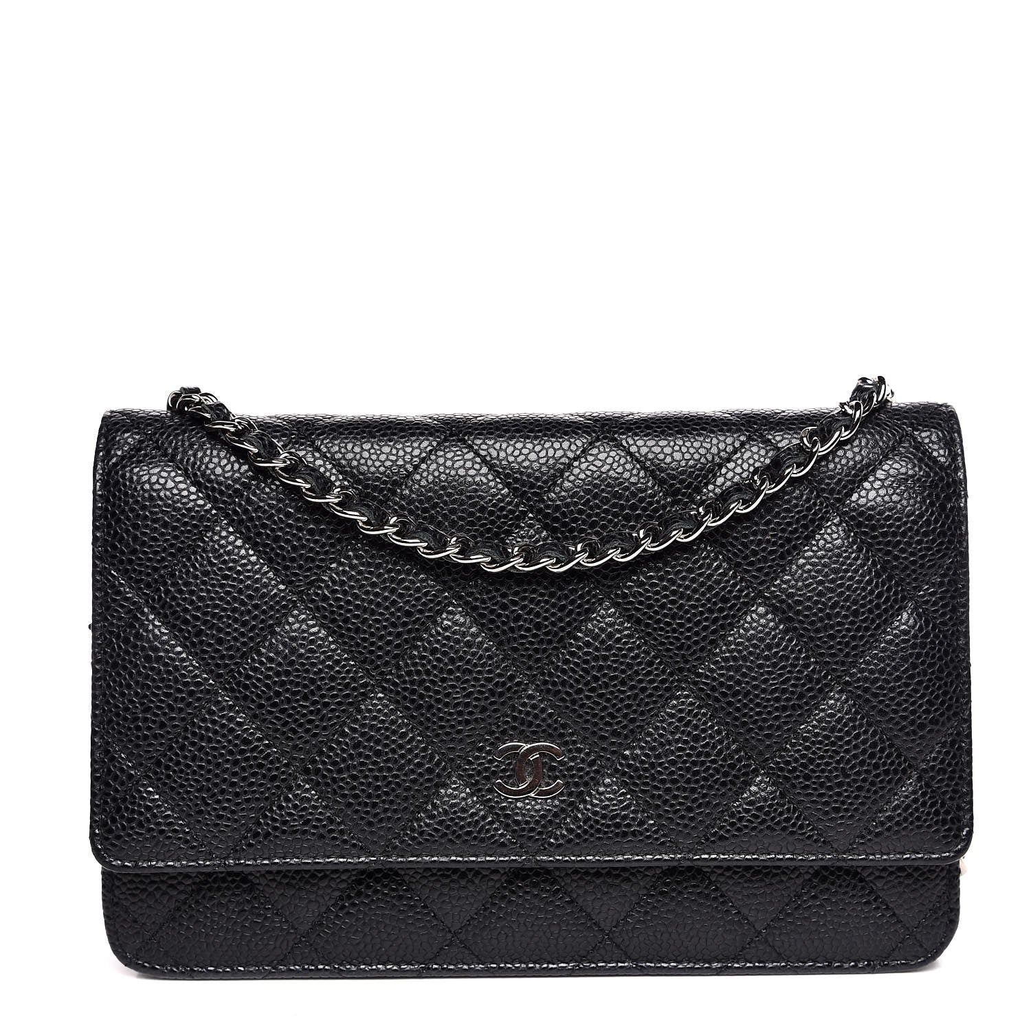 Chanel Caviar Quilted Wallet On Chain WOC Black 1 of 9