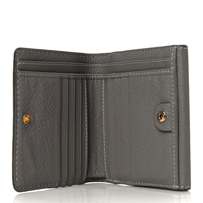 Chloe Grained Calfskin Marcie Square Wallet Cashmere Grey 5 of 15