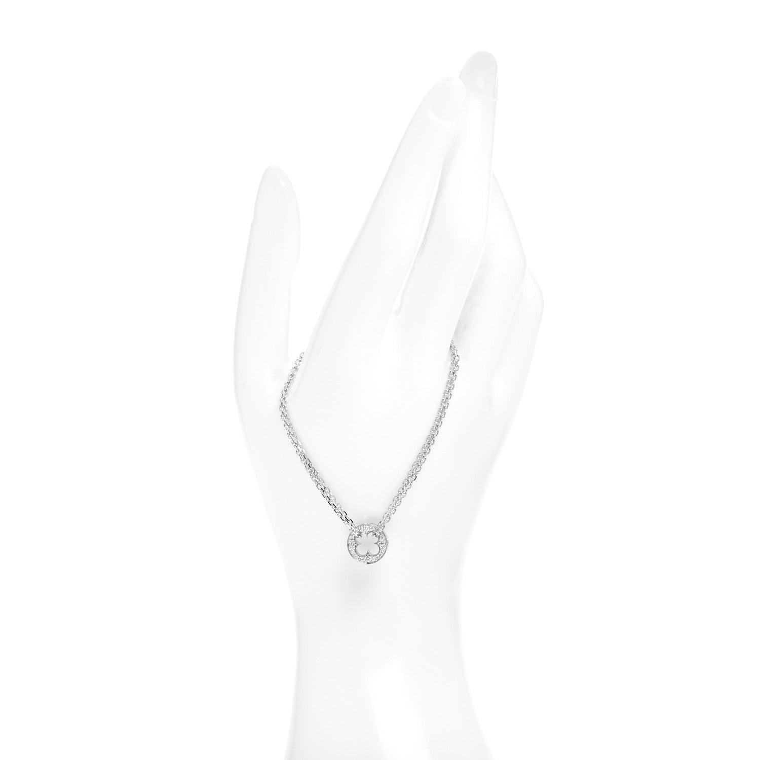 Louis Vuitton 18K White Gold Diamond Blossom BB Bracelet 2 of 4