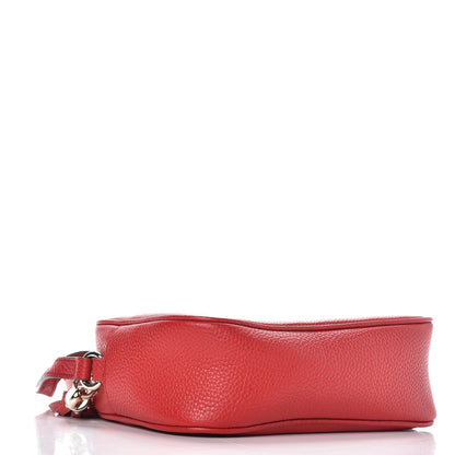 Gucci Pebbled Calfskin Small Soho Disco Bag Tabasco Red 4 of 7