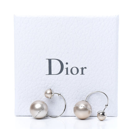 Christian Dior Crystal Mise En Dior Tribal Drop Earrings White 5 of 5