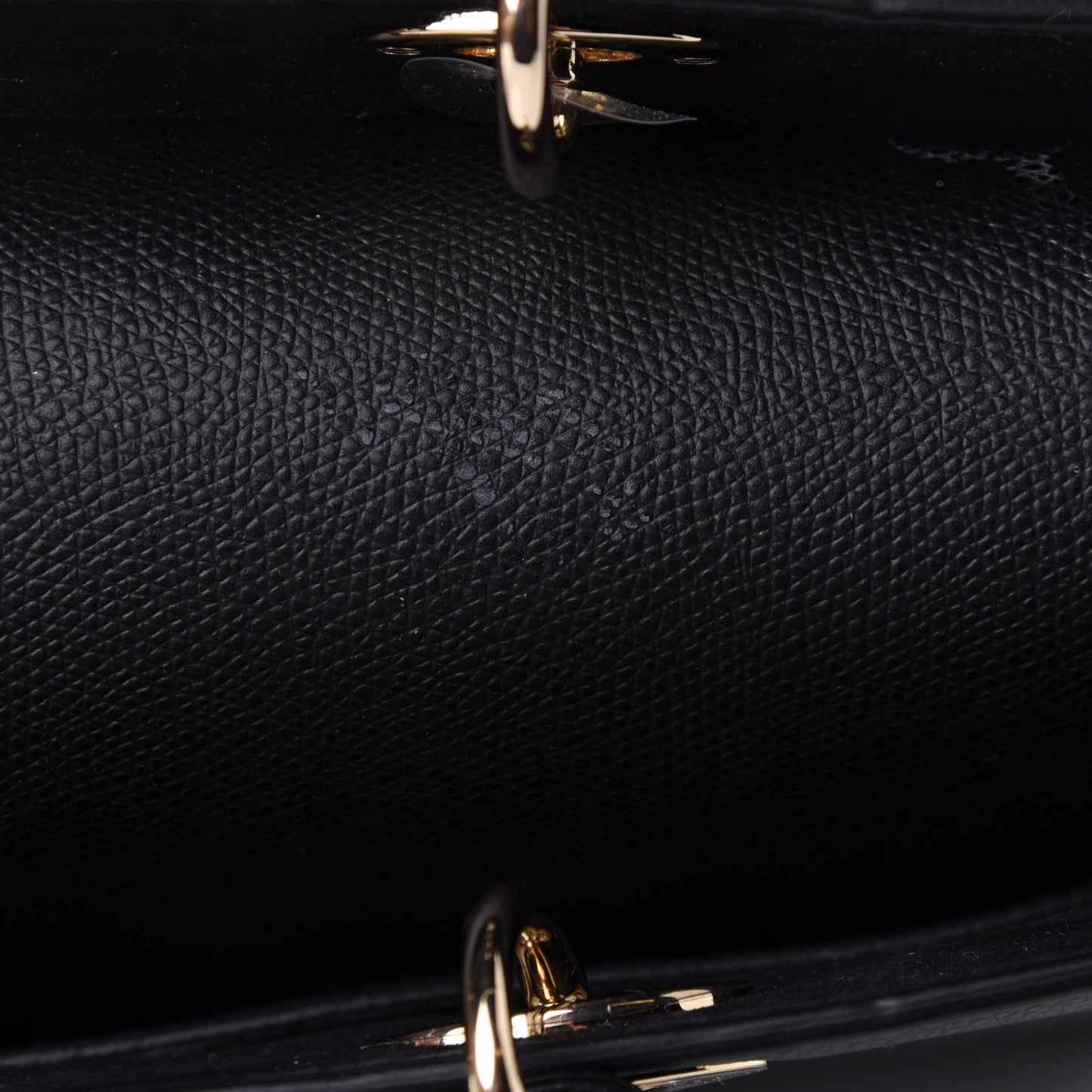 Grained Calfskin Large Lady Dior Black