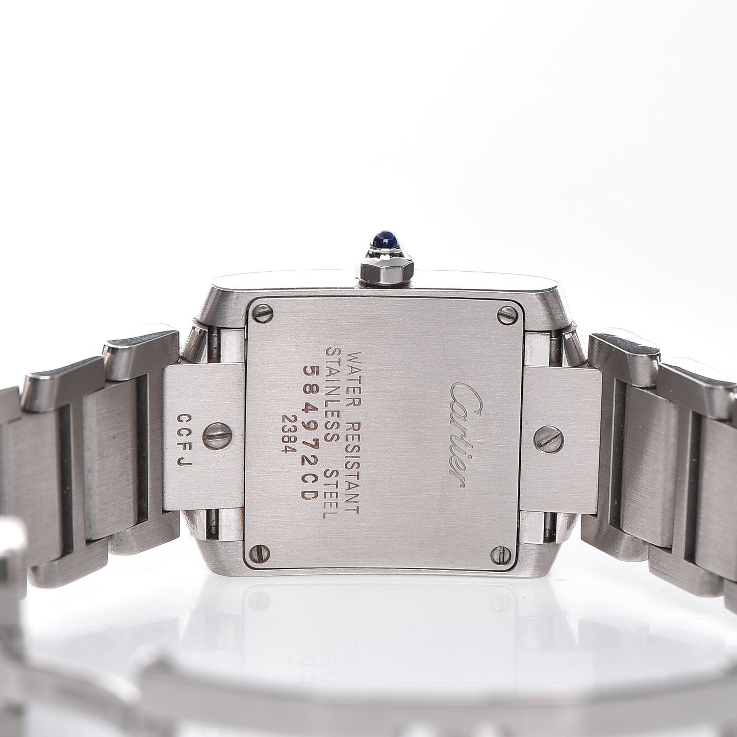 Stainless Steel 20mm Tank Francaise Quartz Watch