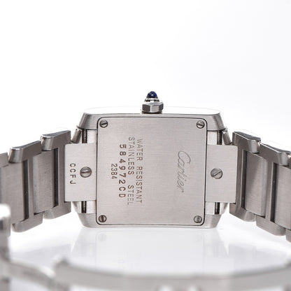 Cartier Stainless Steel 20mm Tank Francaise Quartz Watch 4 of 8