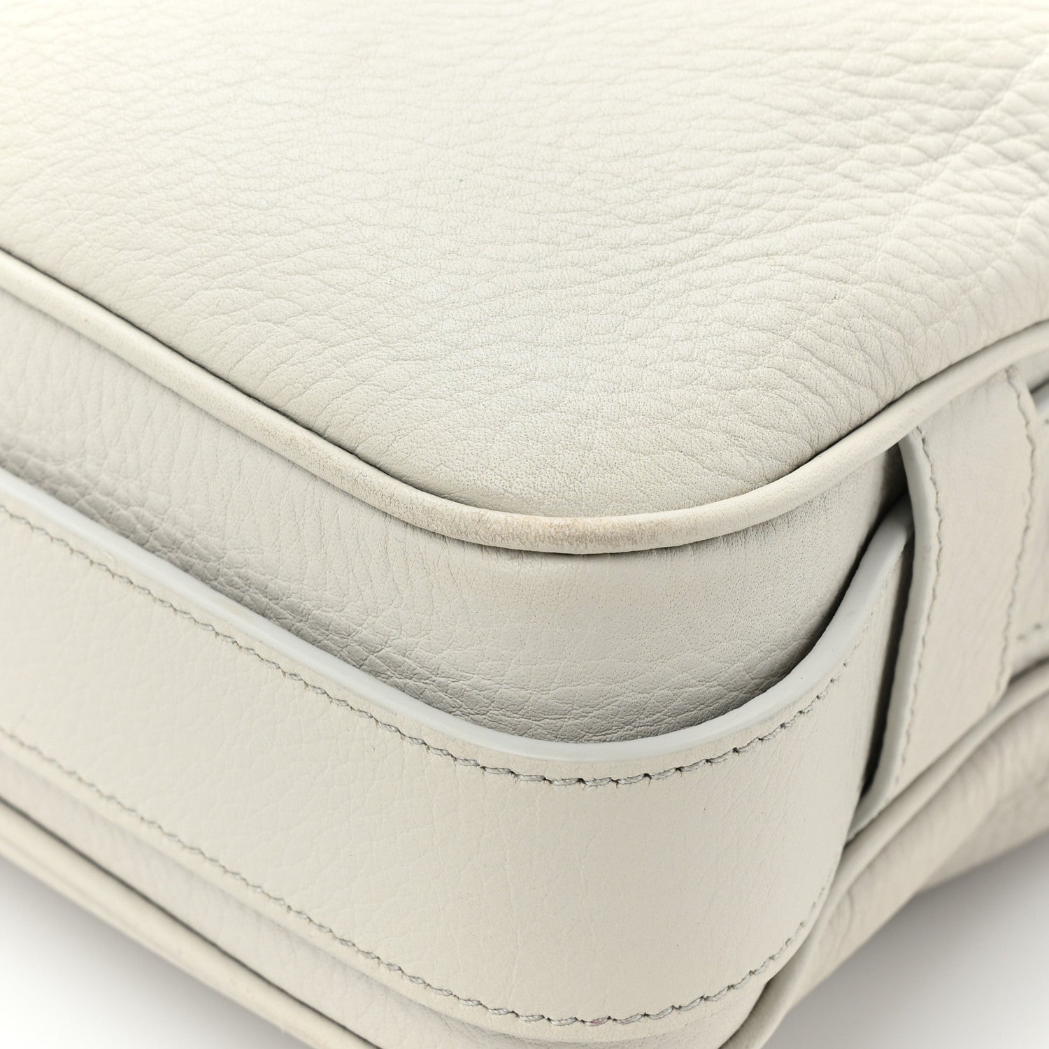 Celine Supple Calfskin Medium Romy Shoulder Bag Rice 11 of 16