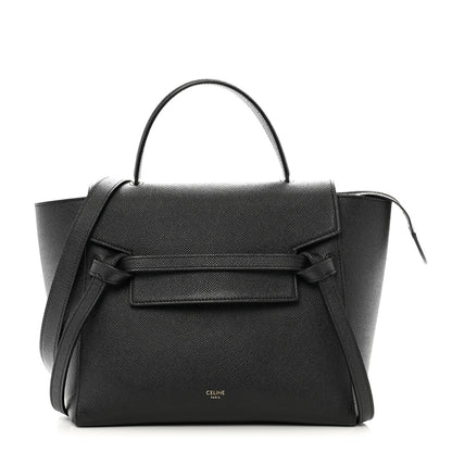 Celine Grained Calfskin Micro Belt Bag Black 1 of 10