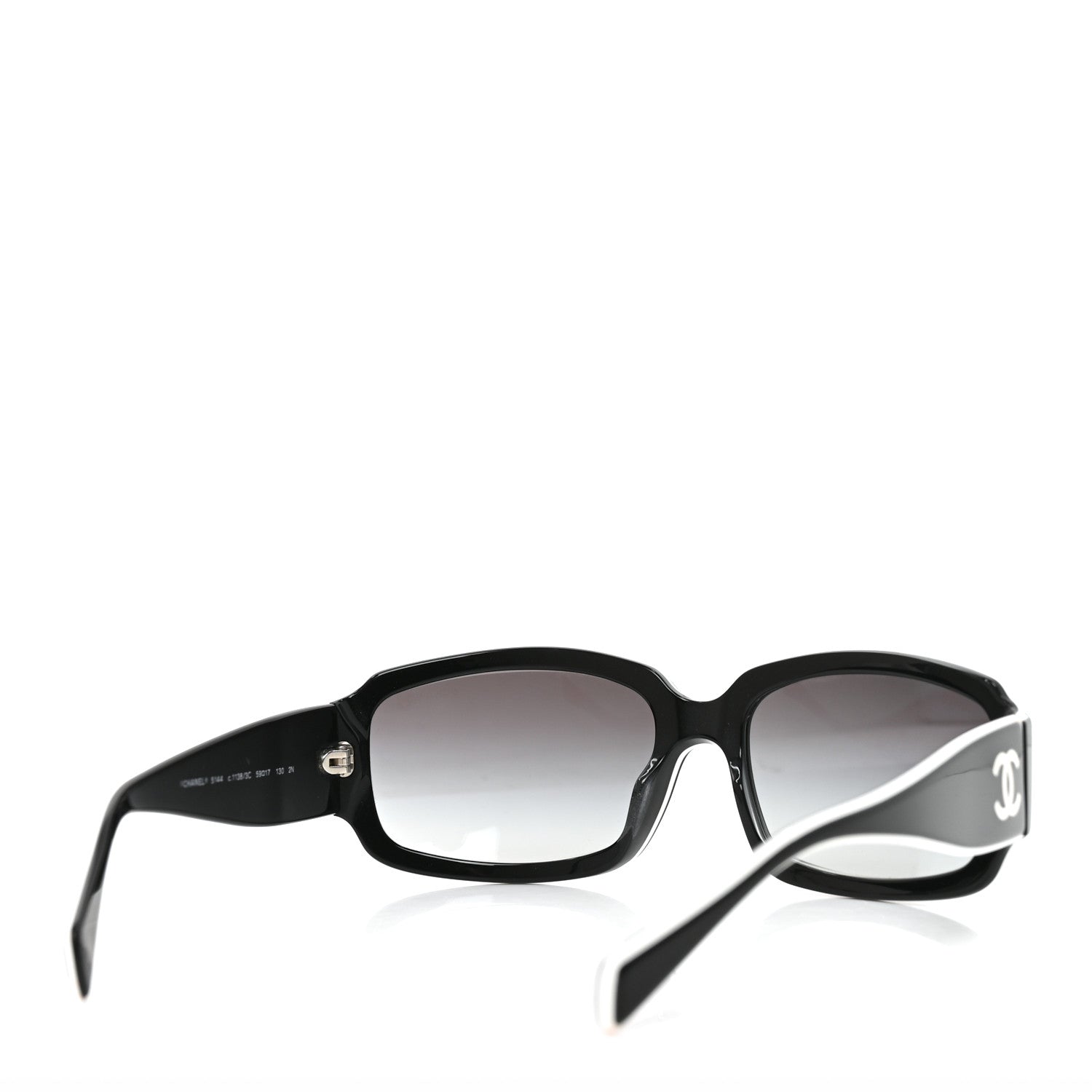 Chanel CC Sunglasses 5144 Black White 4 of 7