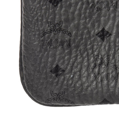 MCM Visetos Liz Shopper Tote Pouch Phantom Grey 14 of 14