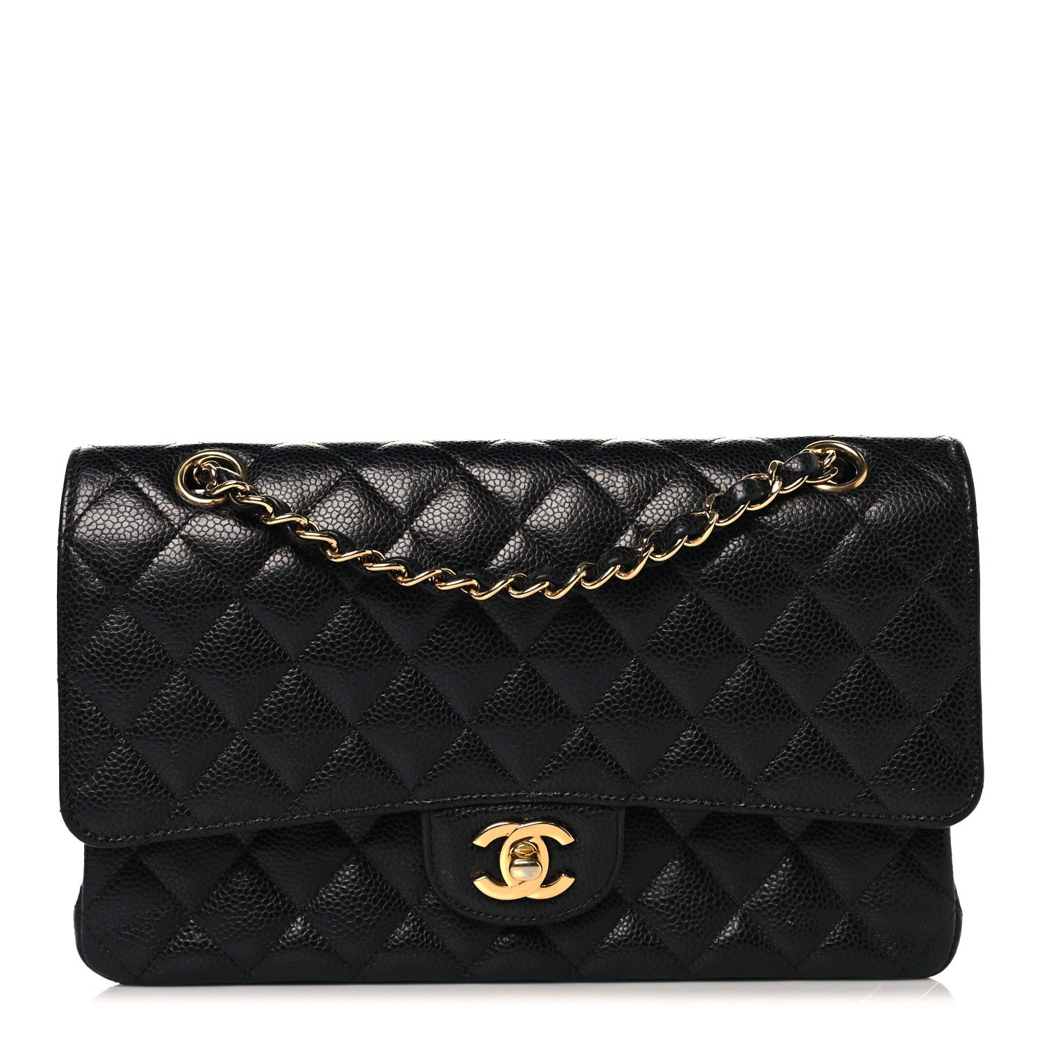 Chanel Caviar Quilted Medium Double Flap Black 1 of 11