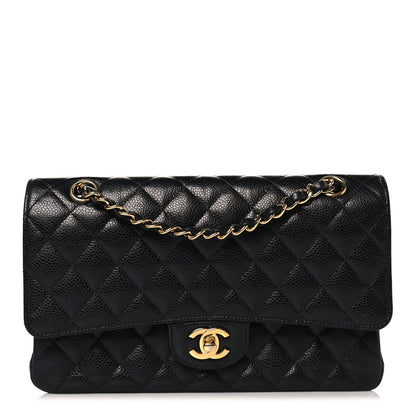 Chanel Caviar Quilted Medium Double Flap Black 1 of 11
