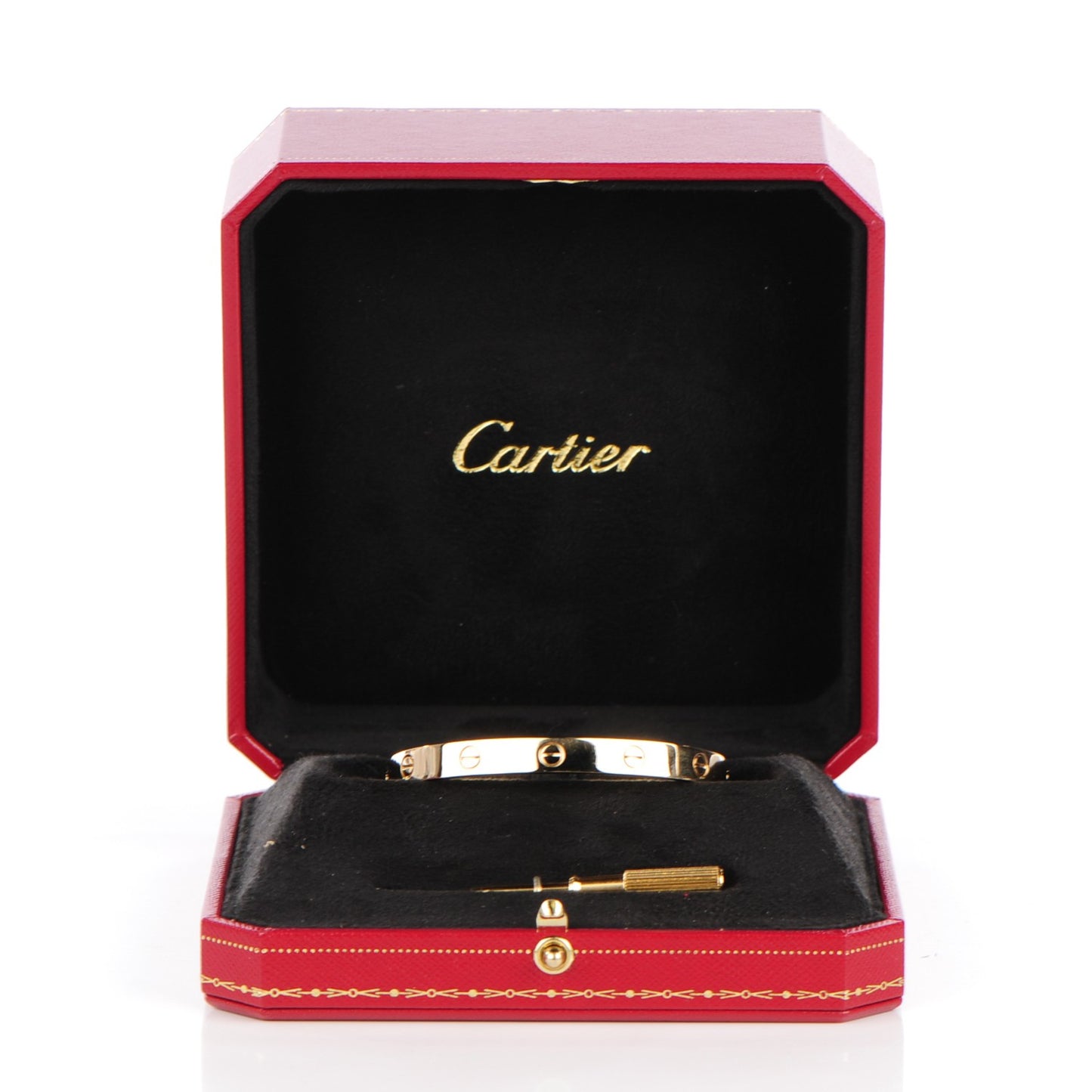 18K Yellow Gold LOVE Bracelet 17
