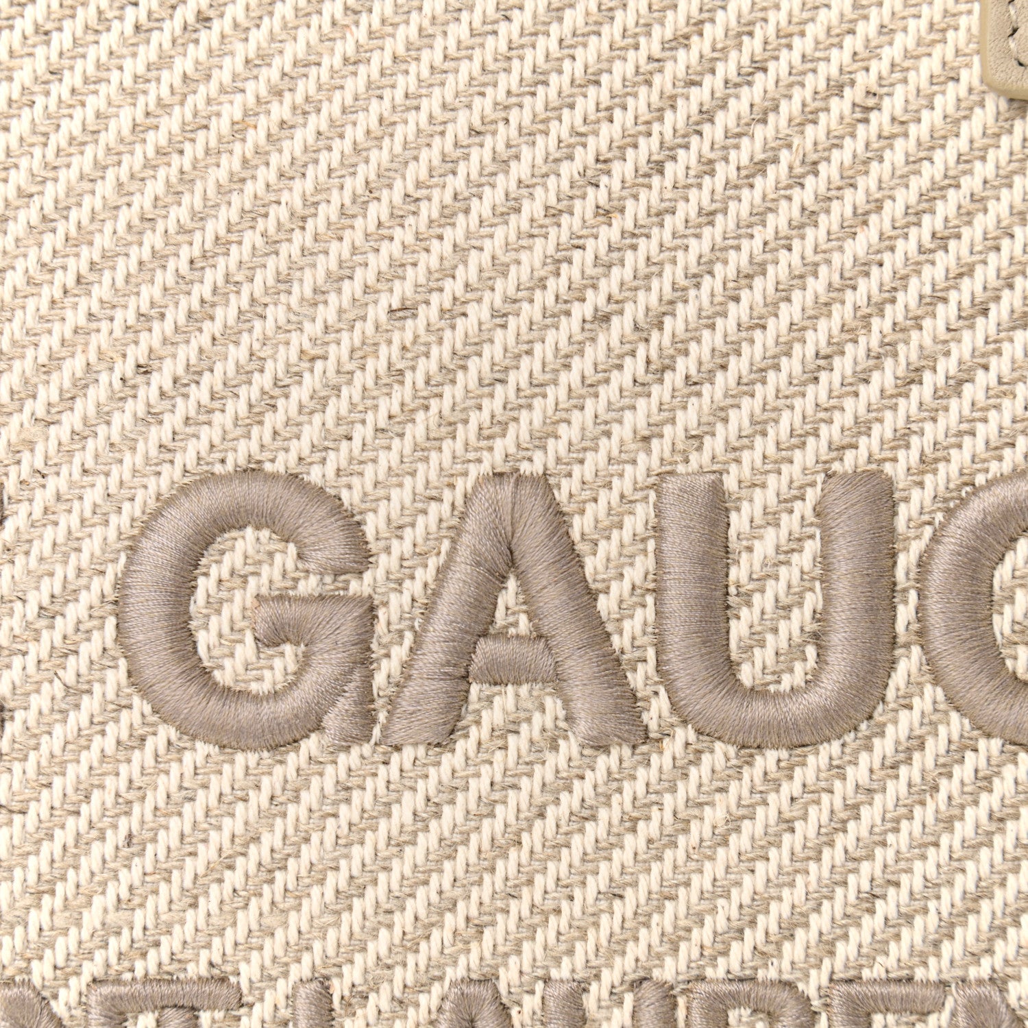 Saint Laurent Linen Calfskin Small Rive Gauche Tote Beige Sea Salt 8 of 11