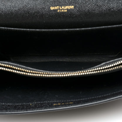 Saint Laurent Grain de Poudre Mini Uptown Crossbody Bag Black 5 of 13