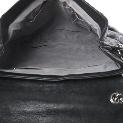 Chanel Washed Lambskin Quilted Large Chain Around Flap Black 5 of 12