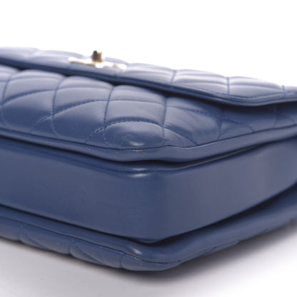 Chanel Lambskin Quilted Medium Trendy CC Flap Dual Handle Bag Blue 6 of 11