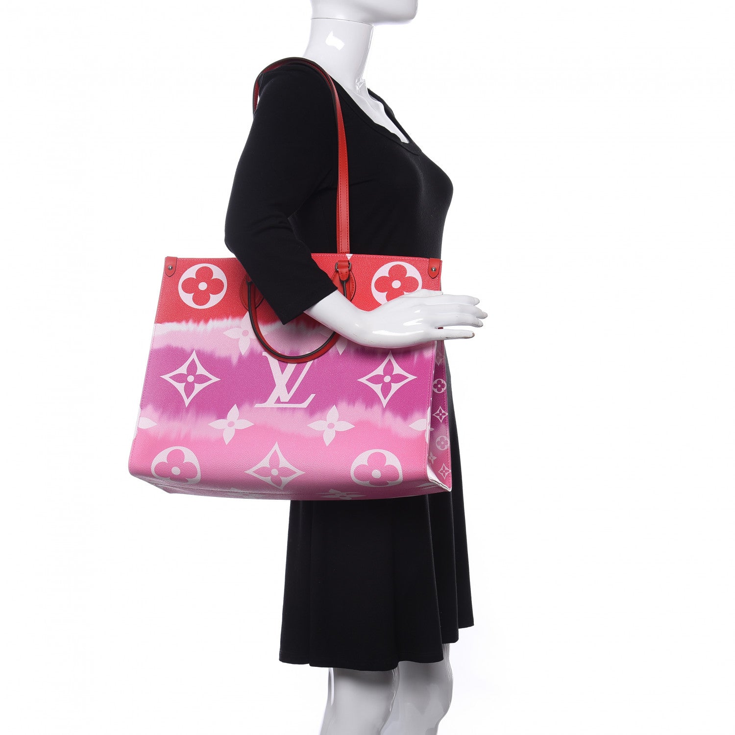 Louis Vuitton Monogram Escale Onthego GM Rouge 2 of 12