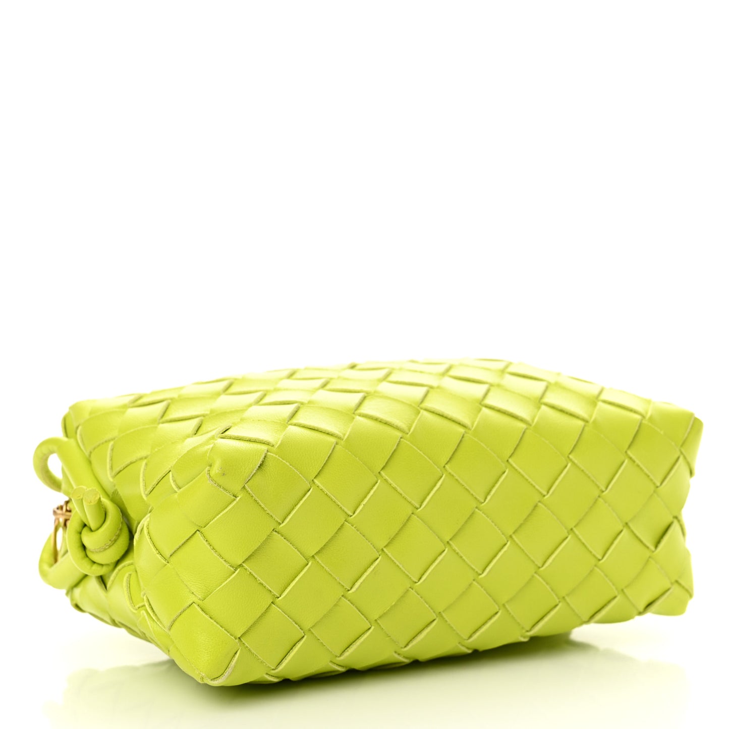 Nappa Intrecciato Mini Loop Camera Bag Acid Kiwi