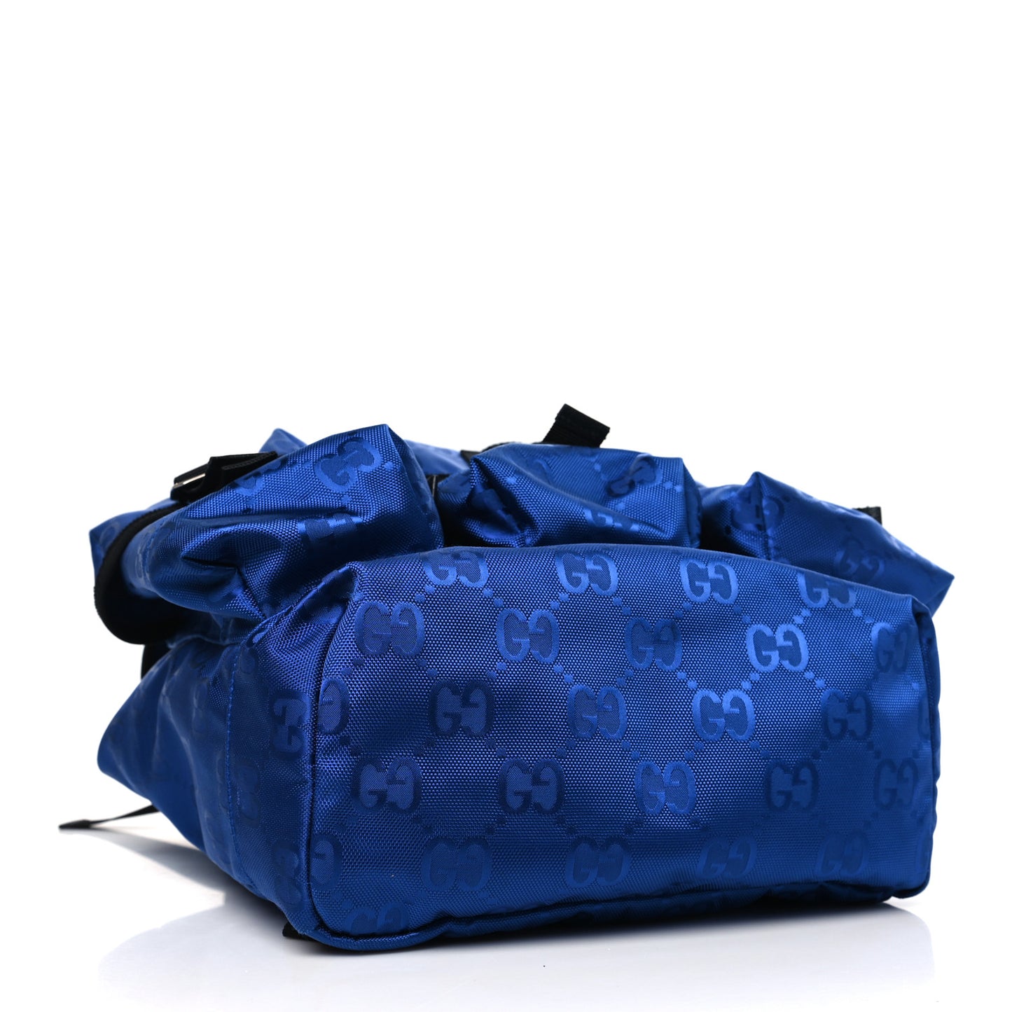 Econyl Nylon Monogram Off The Grid Utility Pocket Backpack Guilted Blue Black