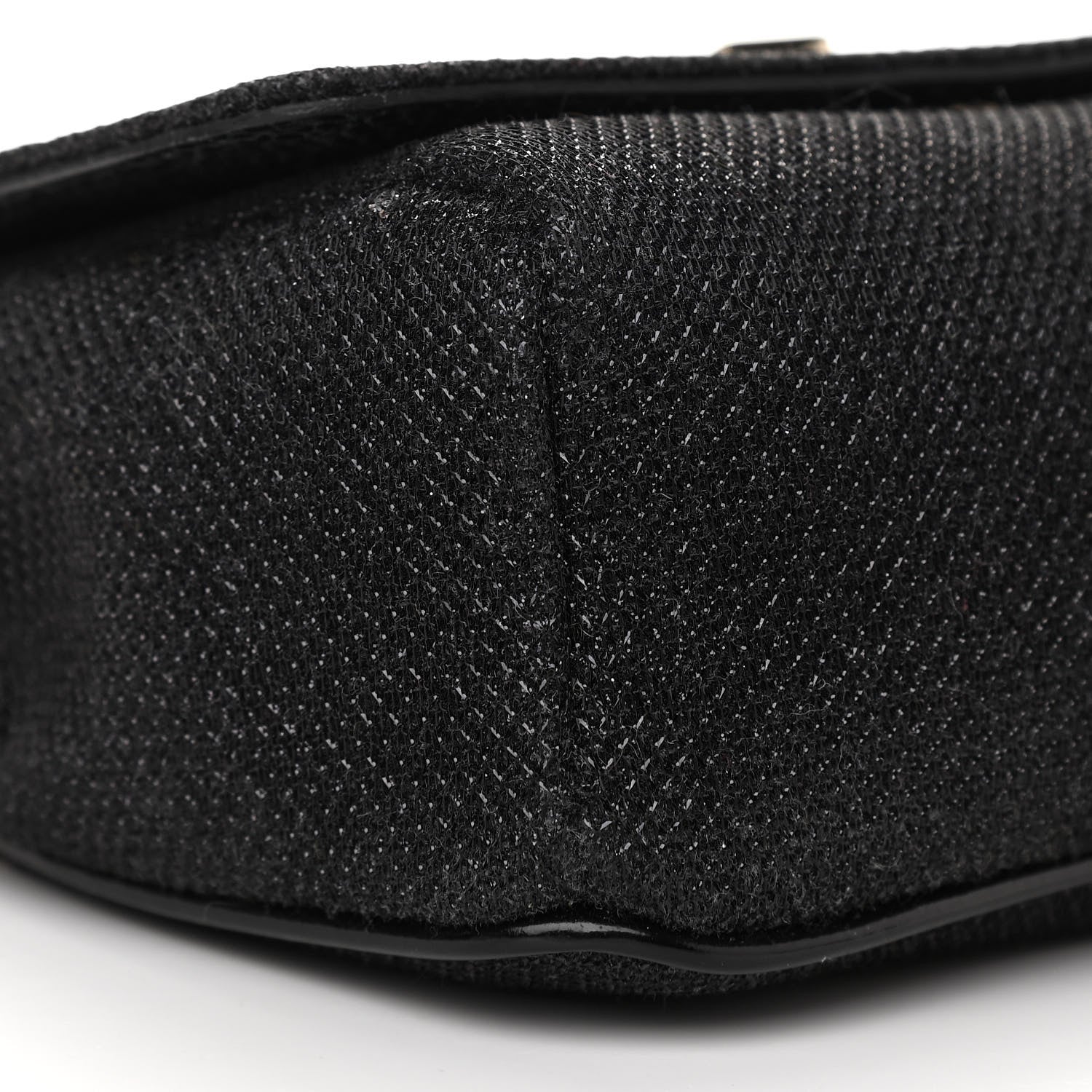 Jimmy Choo Lame Glitter Mini Ruby Chain Crossbody Black 7 of 10