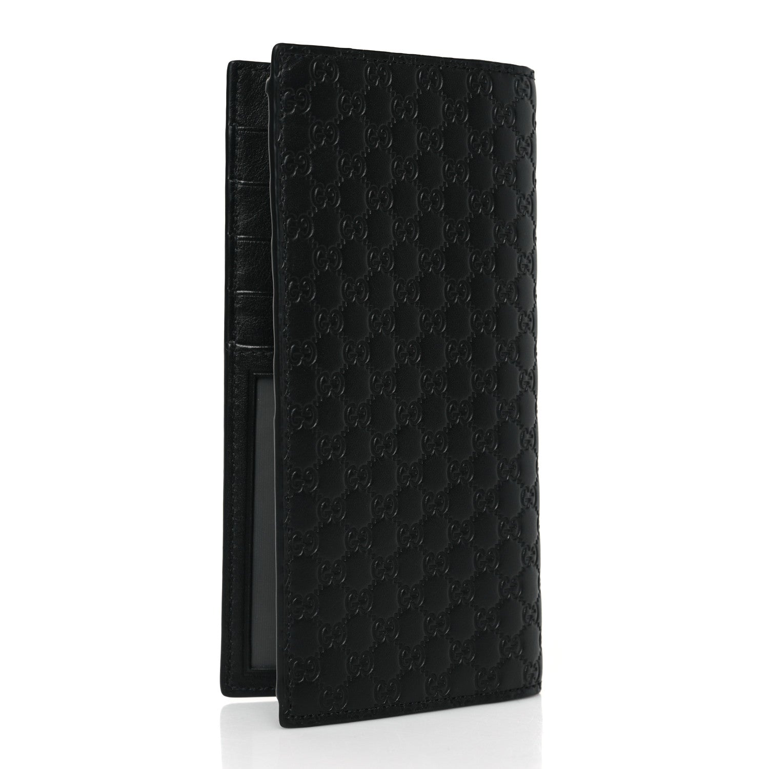 Gucci Microguccissima Bi-Fold Organizer Wallet Black 3 of 6
