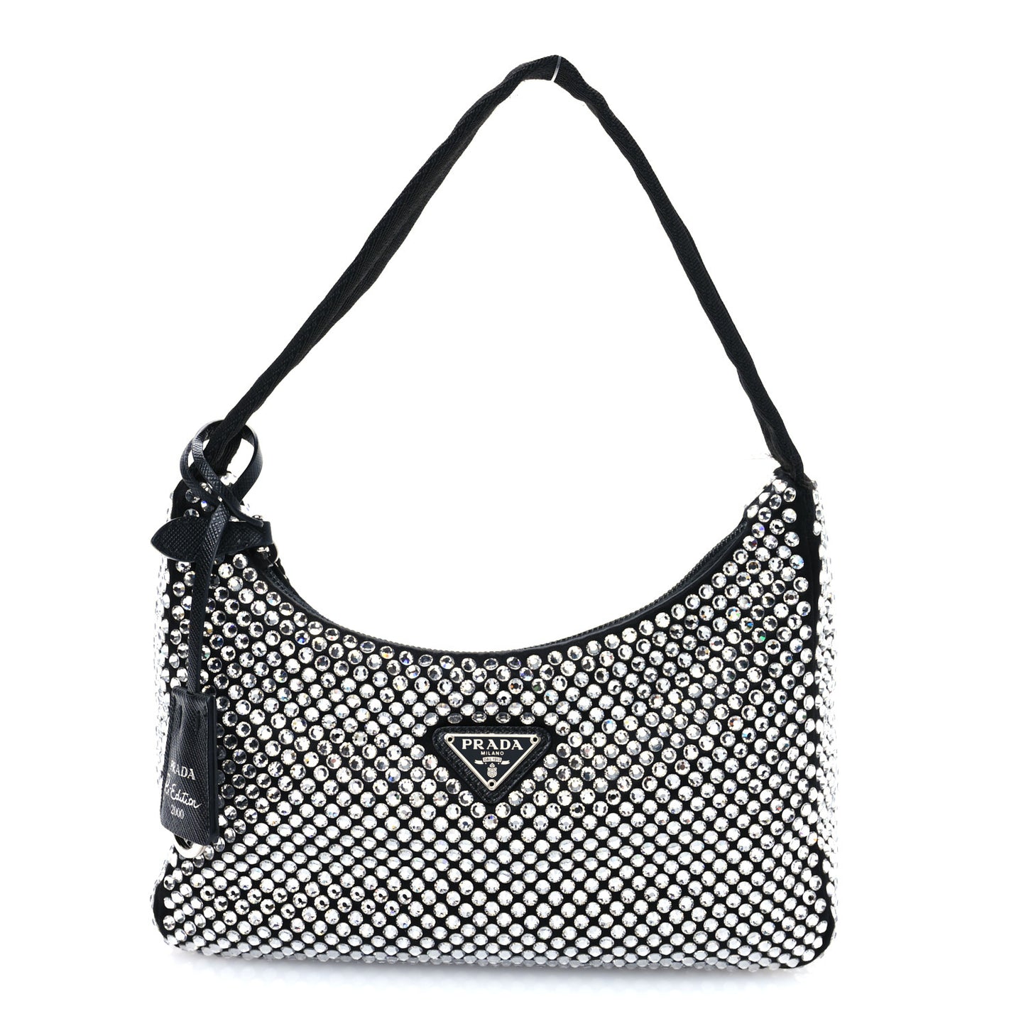 Satin Crystal Mini Re-Edition 2000 Bag Cristal