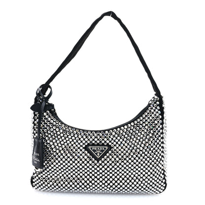 Prada Satin Crystal Mini Re-Edition 2000 Bag Cristal 1 of 13