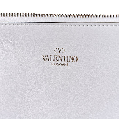 Valentino Garavani Patent Large Escape Tote Black White 8 of 13