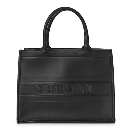 Christian Dior Calfskin Embossed Medium Book Tote Black 1 of 9