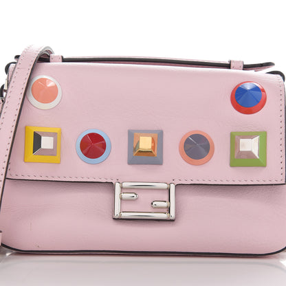 Fendi Vitello Dolce Studded Micro Double Baguette Peonia Multicolor 7 of 10