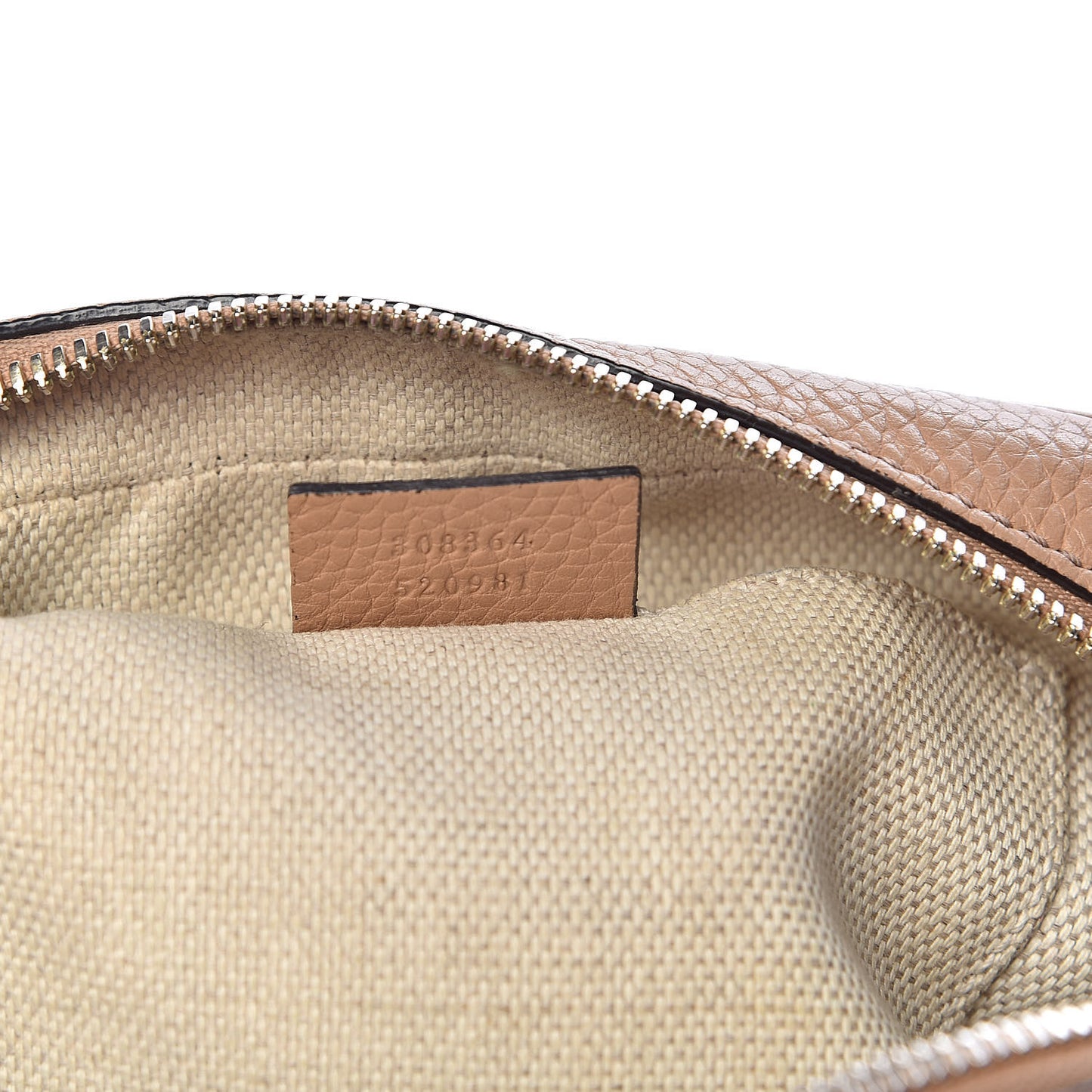 Pebbled Calfskin Small Soho Disco Bag Rose Beige