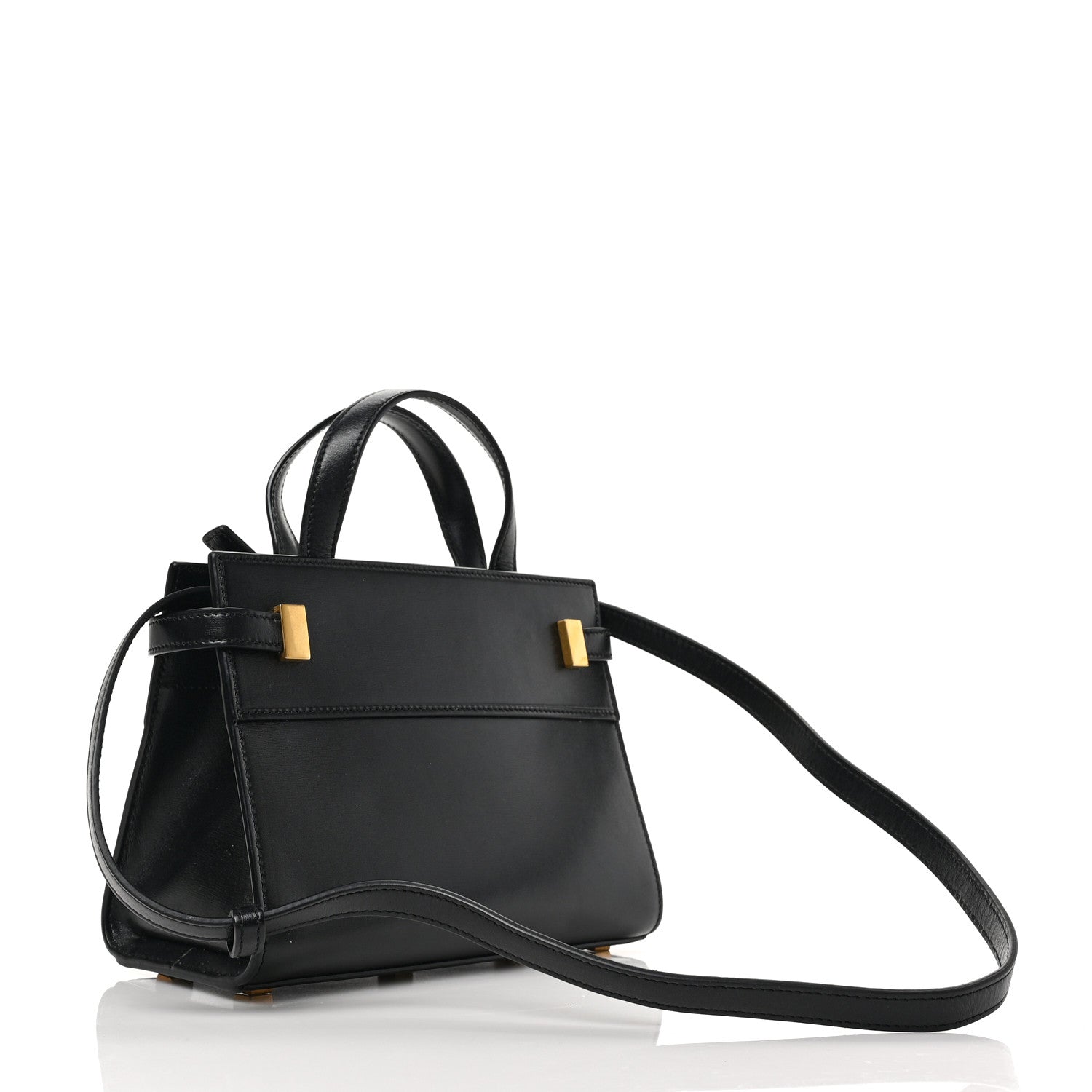Saint Laurent Smooth Calfskin Manhattan Nano Shopper Tote Black 3 of 8