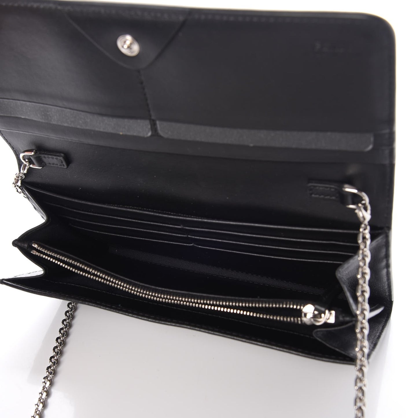 Vitello Liberty Fun Fair Studded Continental Wallet On Chain Black Multicolor