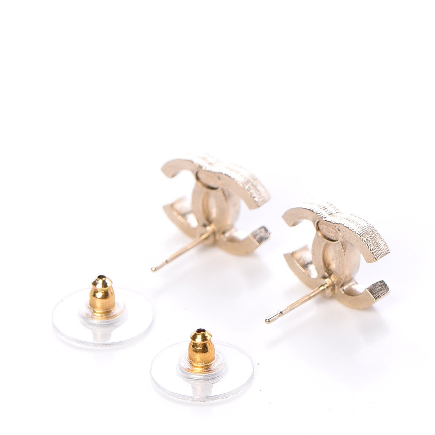 Chanel Pearl CC Earrings Gold 3 of 5