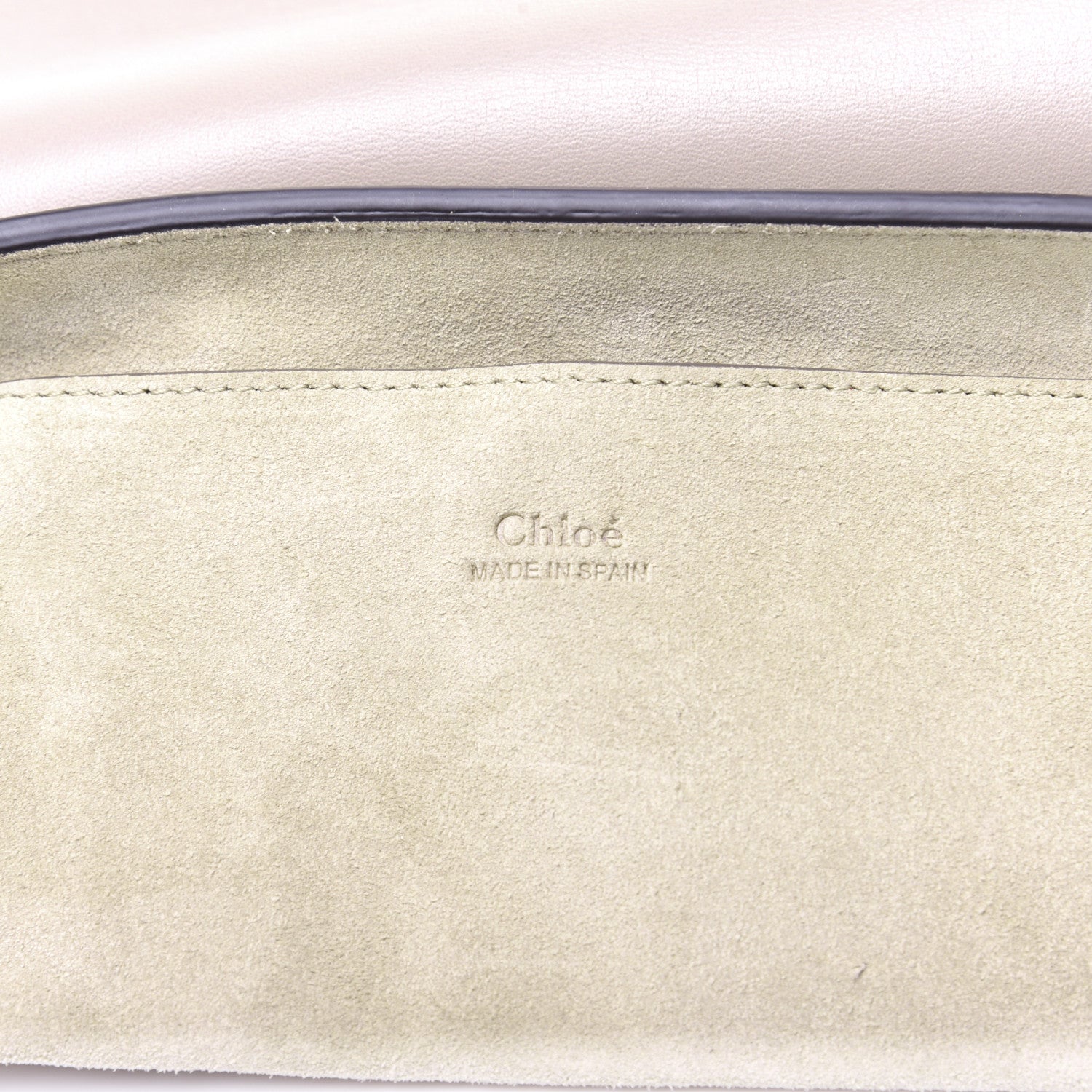 Chloe Suede Calfskin Mini Faye Shoulder Bag Motty Grey 8 of 15