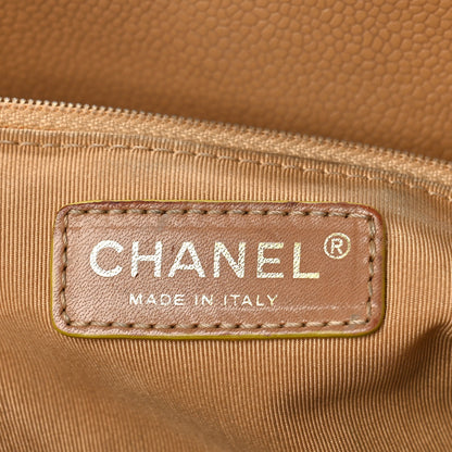 Chanel Caviar Quilted Grand Shopping Tote GST Beige Clair 6 of 19