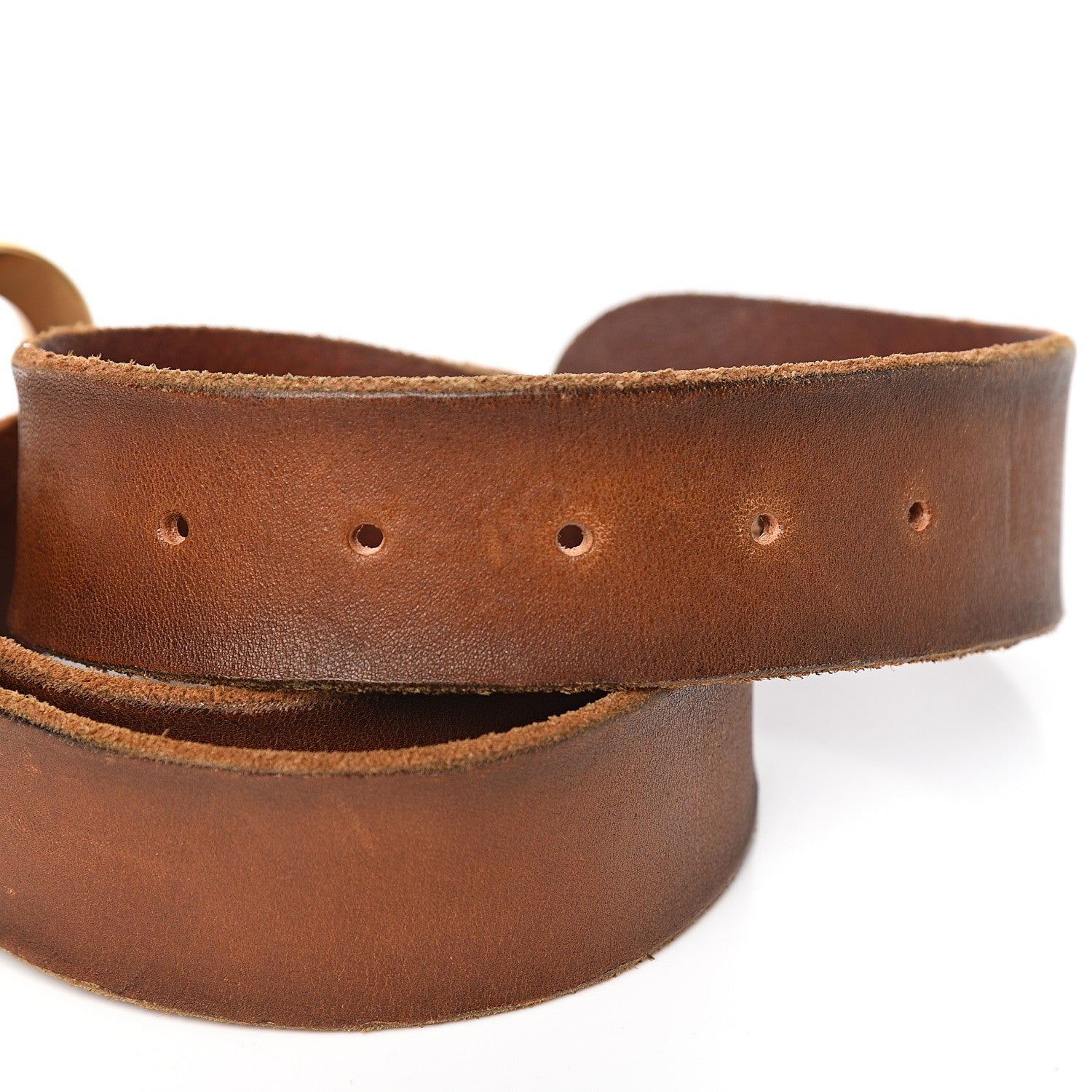 Gucci Faded Calfskin Double G 40mm Belt 80 32 Cuir 3 of 6