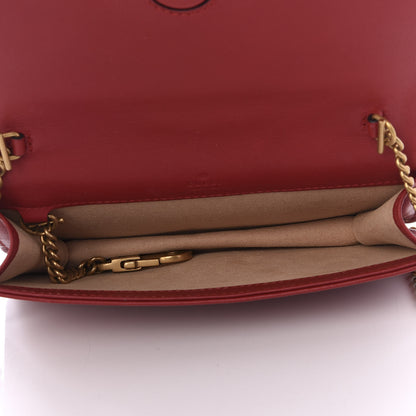 Gucci Calfskin Matelasse GG Marmont Mini Bag Hibiscus Red 4 of 9