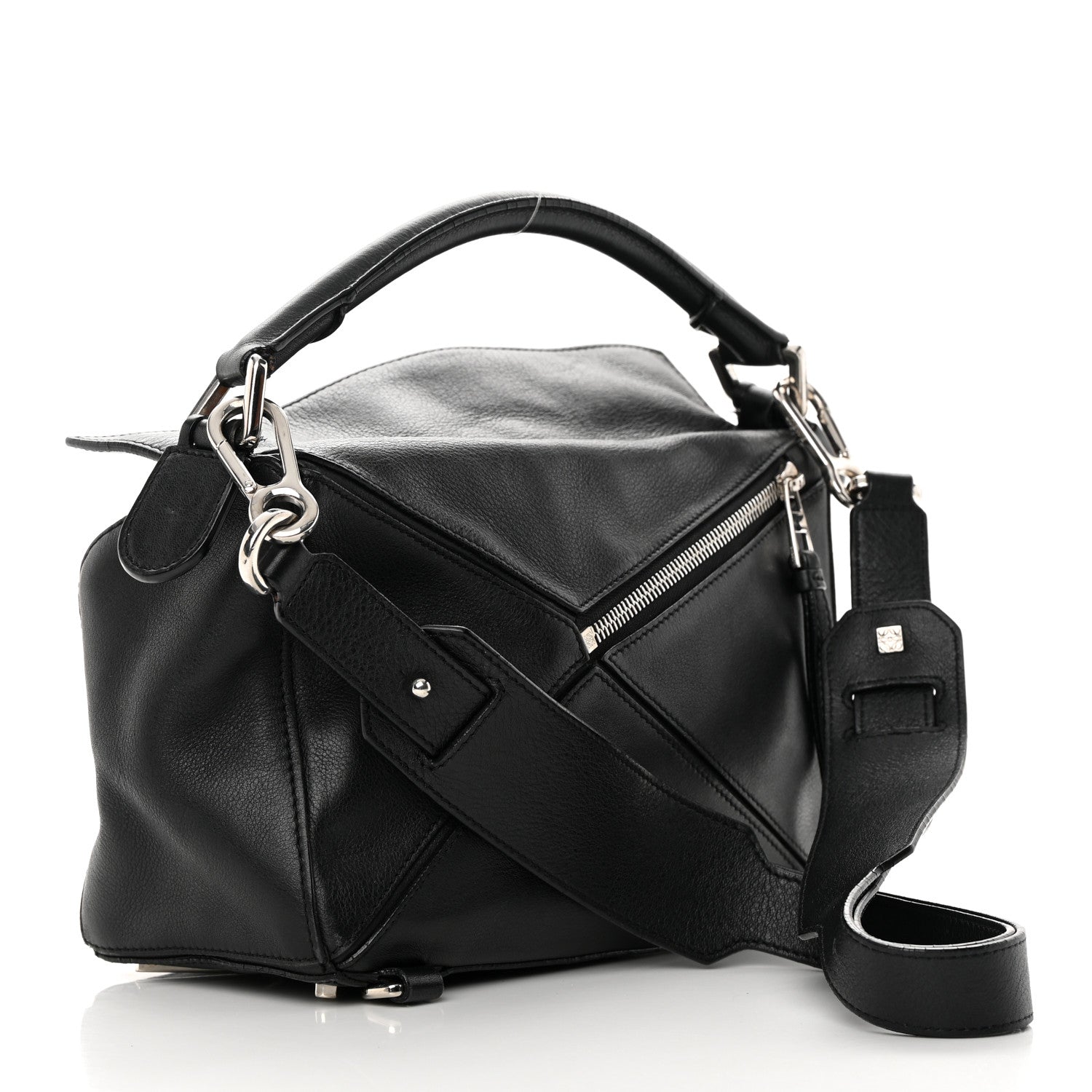 Loewe Calfskin Small Puzzle Bag Black 2 of 20