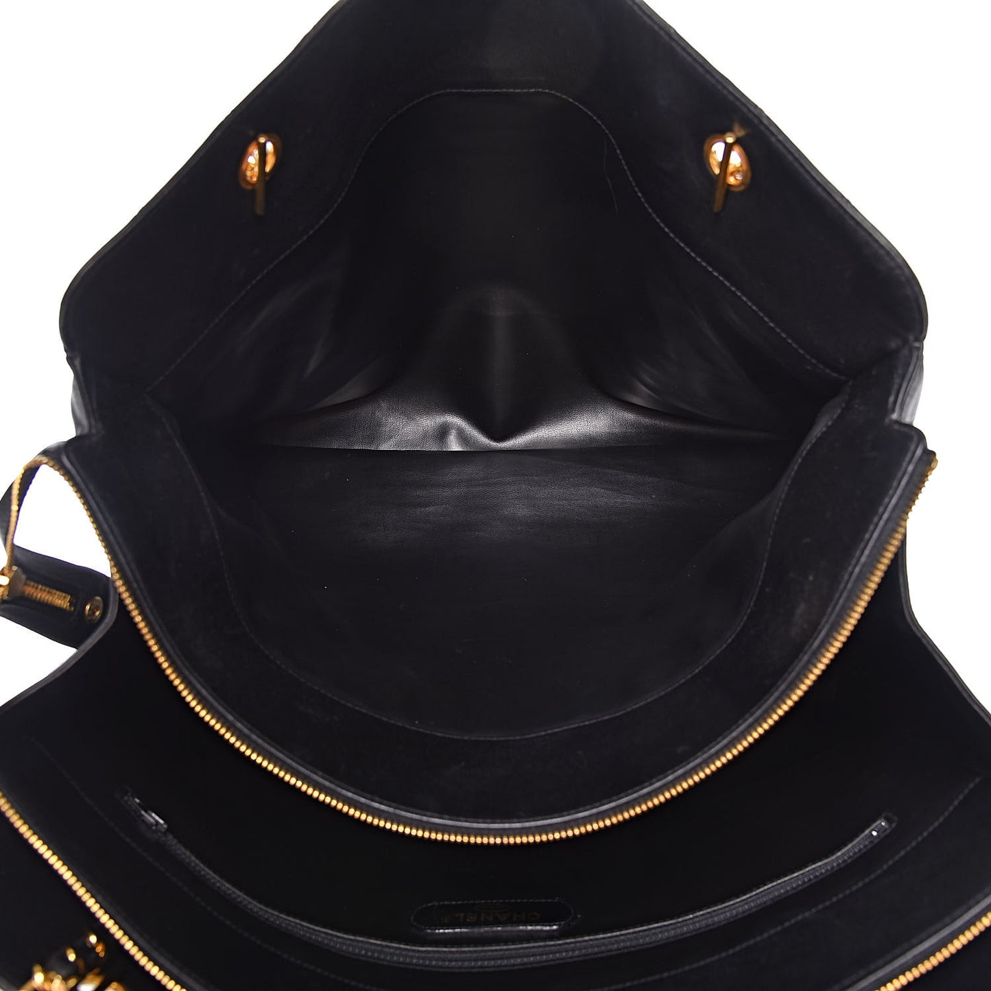 Calfskin Stitched XL Weekender Black