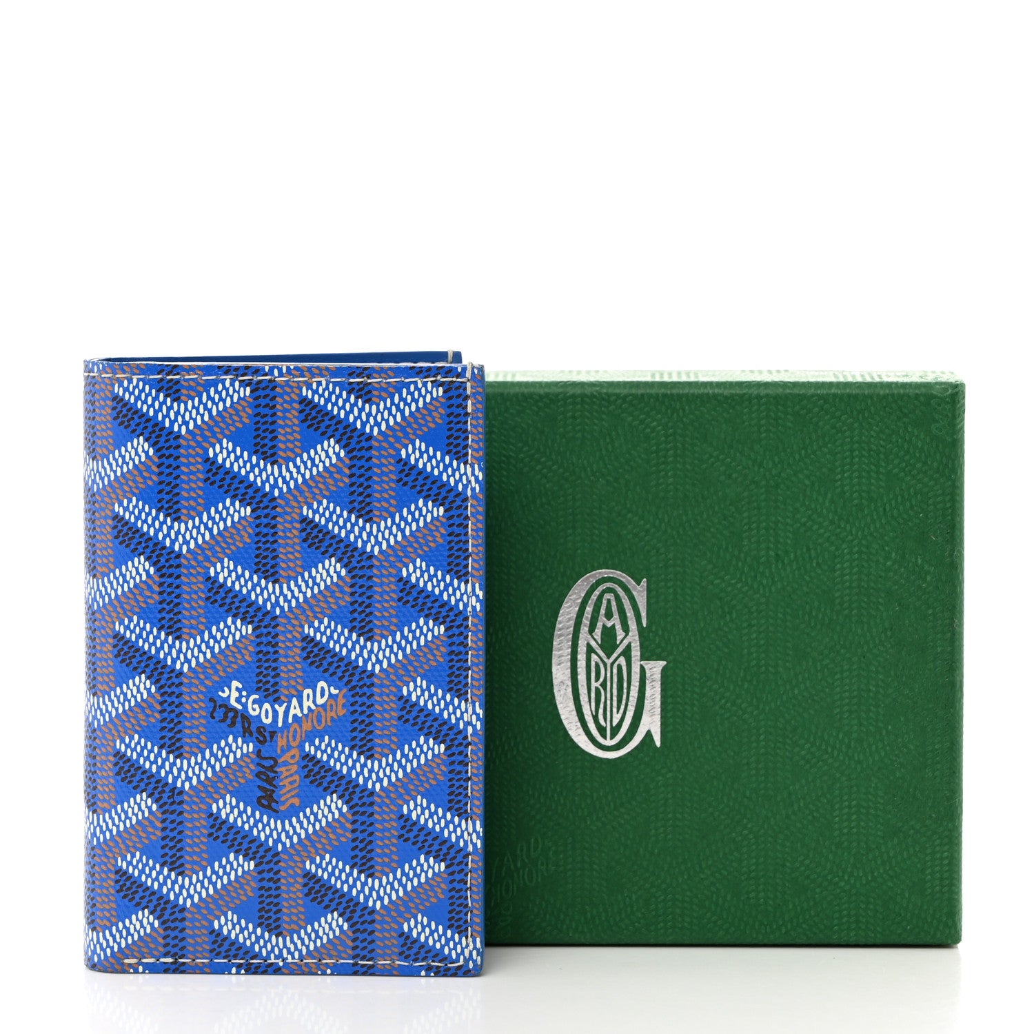 Goyard Goyardine Saint Pierre Card Holder Blue 7 of 7