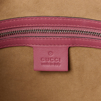 Gucci GG Supreme Monogram Blooms Medium Boston Beige Multicolor Dry Rose 7 of 12