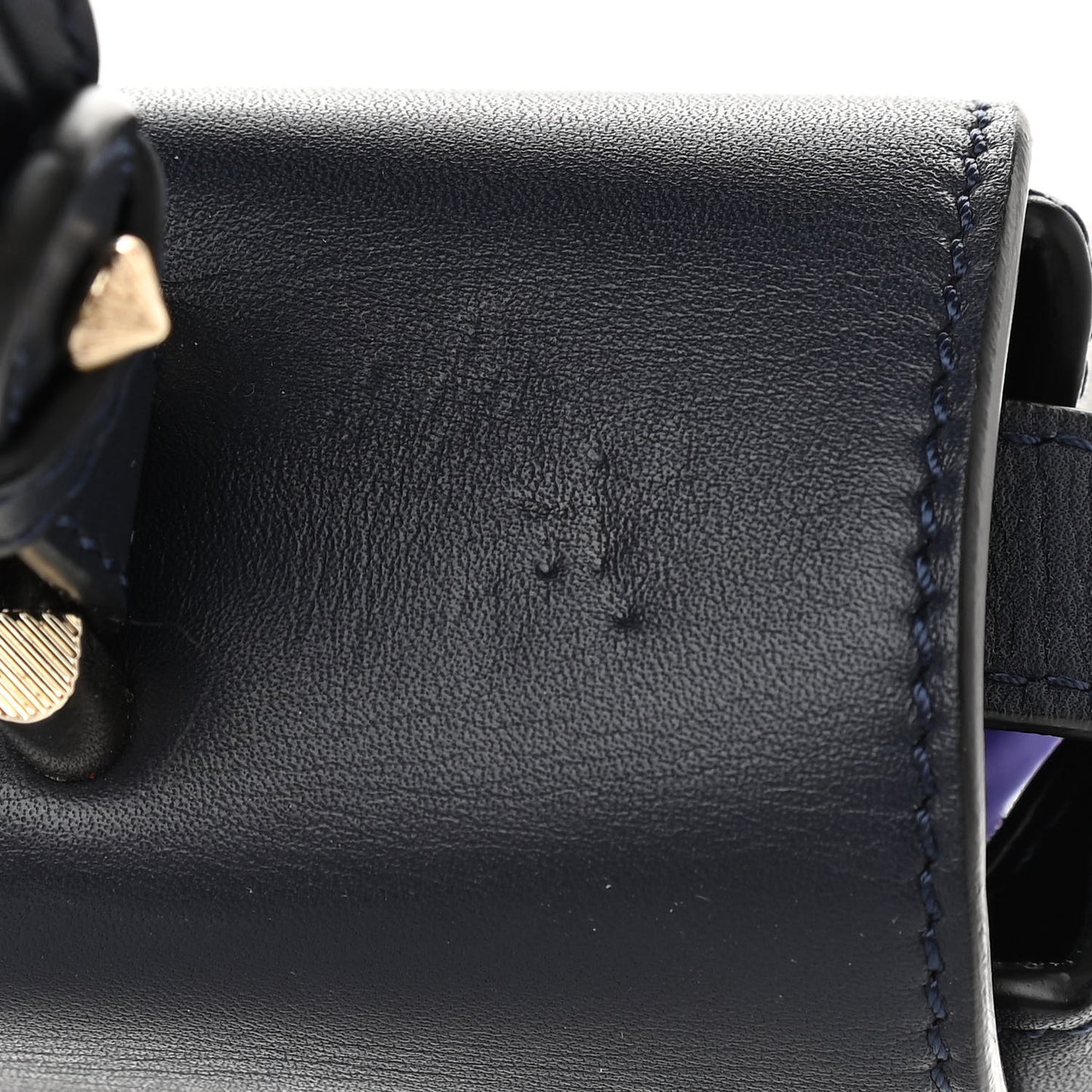 Calfskin Small DV One Navy