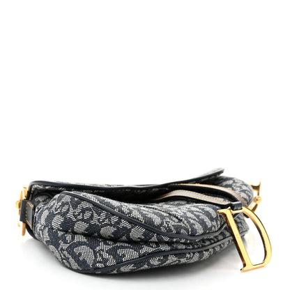 Christian Dior Monogram Saddle Bag Blue 4 of 10
